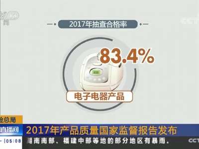 [视频]质检总局：2017年产品质量国家监督报告发布