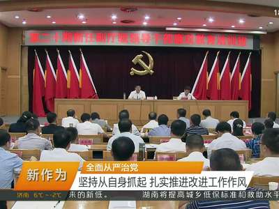 全面从严治党 坚持从自身抓起 扎实推进改进工作作风