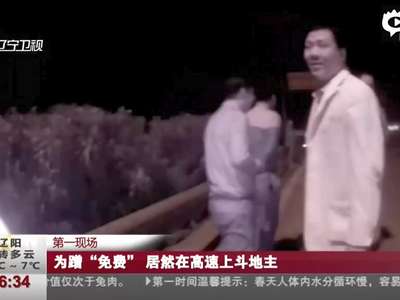 [视频]实拍奇葩司机为蹭免费高速 聚高速路边斗地主