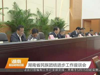 湖南省民族团结进步工作座谈会