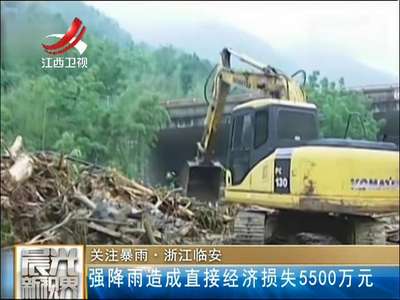 [视频]关注暴雨·浙江临安：强降雨造成直接经济损失5500万元