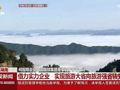 何报翔会见中国国旅集团董事长于宁宁一行