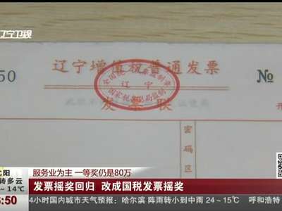 [视频]发票摇奖回归 改成国税发票摇奖