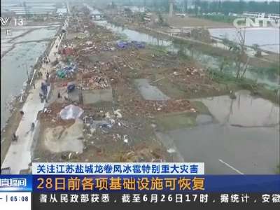 [视频]关注江苏盐城龙卷风冰雹特别重大灾害：截至目前 灾害已致99人遇难