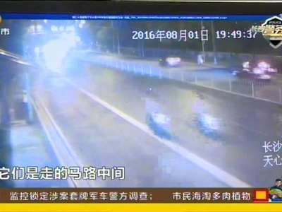 四台大功率摩托车 深夜竞速狂飙城区