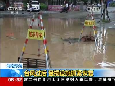 [视频]海南琼海：台风过后 受损设施抓紧恢复