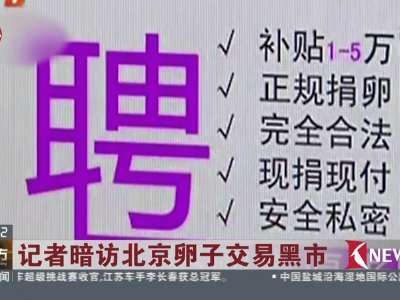 [视频]记者暗访北京卵子交易黑市：2万到6万 捐卵者学历颜值决定价格