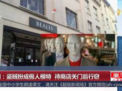 [视频]英国：盗贼扮成假人模特 待商店关门后行窃