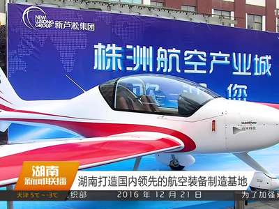 湖南打造国内领先的航空装备制造基地
