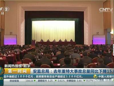 [视频]安监总局：去年重特大事故总量同比下降15.8%