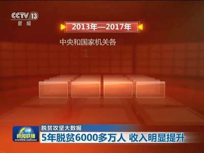 [视频]【脱贫攻坚大数据】5年脱贫6000多万 收入明显提升