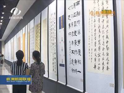 株洲:市直机关廉政书画展