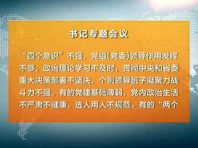 杜家毫主持召开书记专题会议听取巡视情况汇报 以永远在路上的恒心和韧劲继续把巡视工作发扬光大