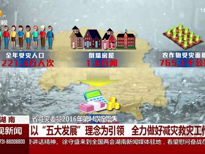 省减灾委员2016年第一次全会举行