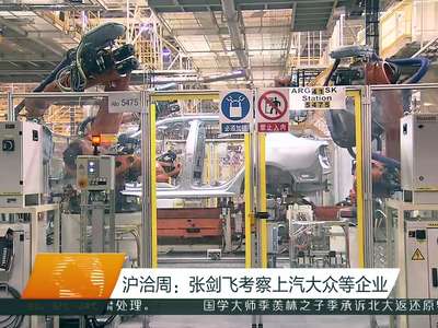 沪洽周：张剑飞考察上汽大众等企业