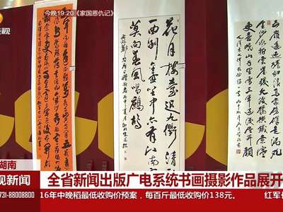 全省新闻出版广电系统书画摄影作品展开幕