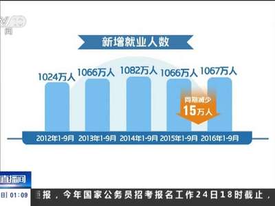 [视频]人社部召开新闻发布会 1-9月新增就业1067万人