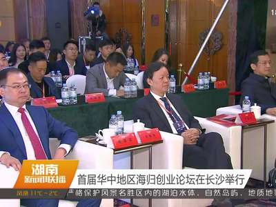 首届华中地区海归创业论坛在长沙举行