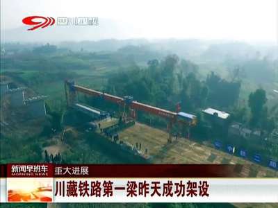 [视频]川藏铁路第一梁昨天成功架设