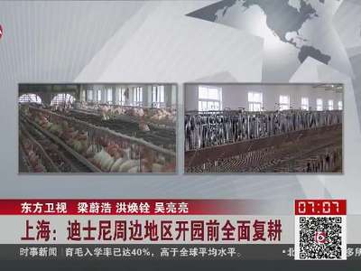 [视频]上海：迪士尼周边地区开园前全面复耕