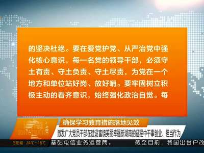 湖南省委中心组开展“两学一做”学习教育集体学习