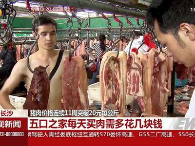 猪肉价格连续11周突破20元每公斤