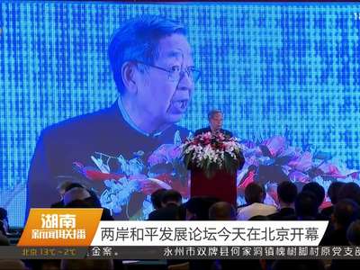 两岸和平发展论坛今天在北京开幕