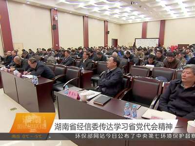湖南省经信委传达学习省党代会精神
