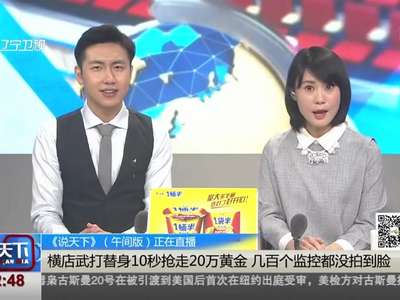 [视频]横店武打替身10秒抢走20万黄金 几百个监控都没拍到脸