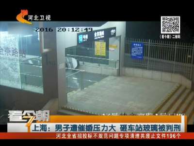 [视频]上海：男子遭催婚压力大 砸车站玻璃被判刑