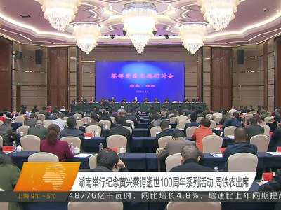 湖南举行纪念黄兴蔡锷逝世100周年系列活动 周铁农出席