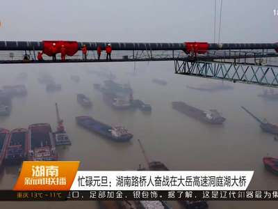 忙碌元旦：湖南路桥人奋战在大岳高速洞庭湖大桥