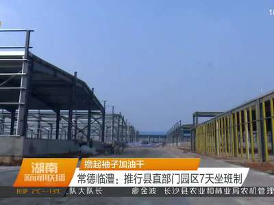 撸起袖子加油干 常德临澧：推行县直部门园区7天坐班制