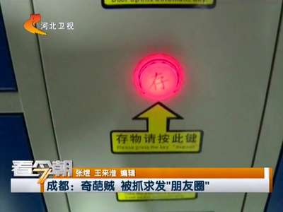 [视频]奇葩贼 被抓求发“朋友圈”