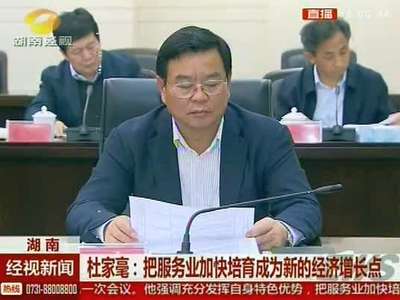 湖南：全省服务业发展联席会议第一次会议召开