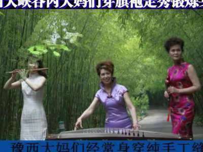 豫西大妈健身不跳广场舞青山绿水秀旗袍(荷塘月色版)