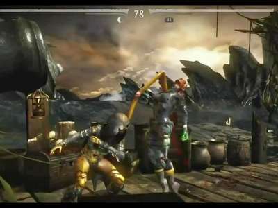 mortal kombat x gameplay cassie cage & kotal kahn