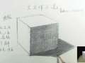素描石膏几何体立方体示范（三大面）—青雨老师